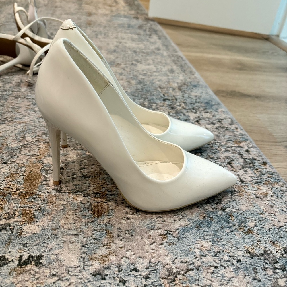 Sleek White Stiletto Heels for Special Occasions